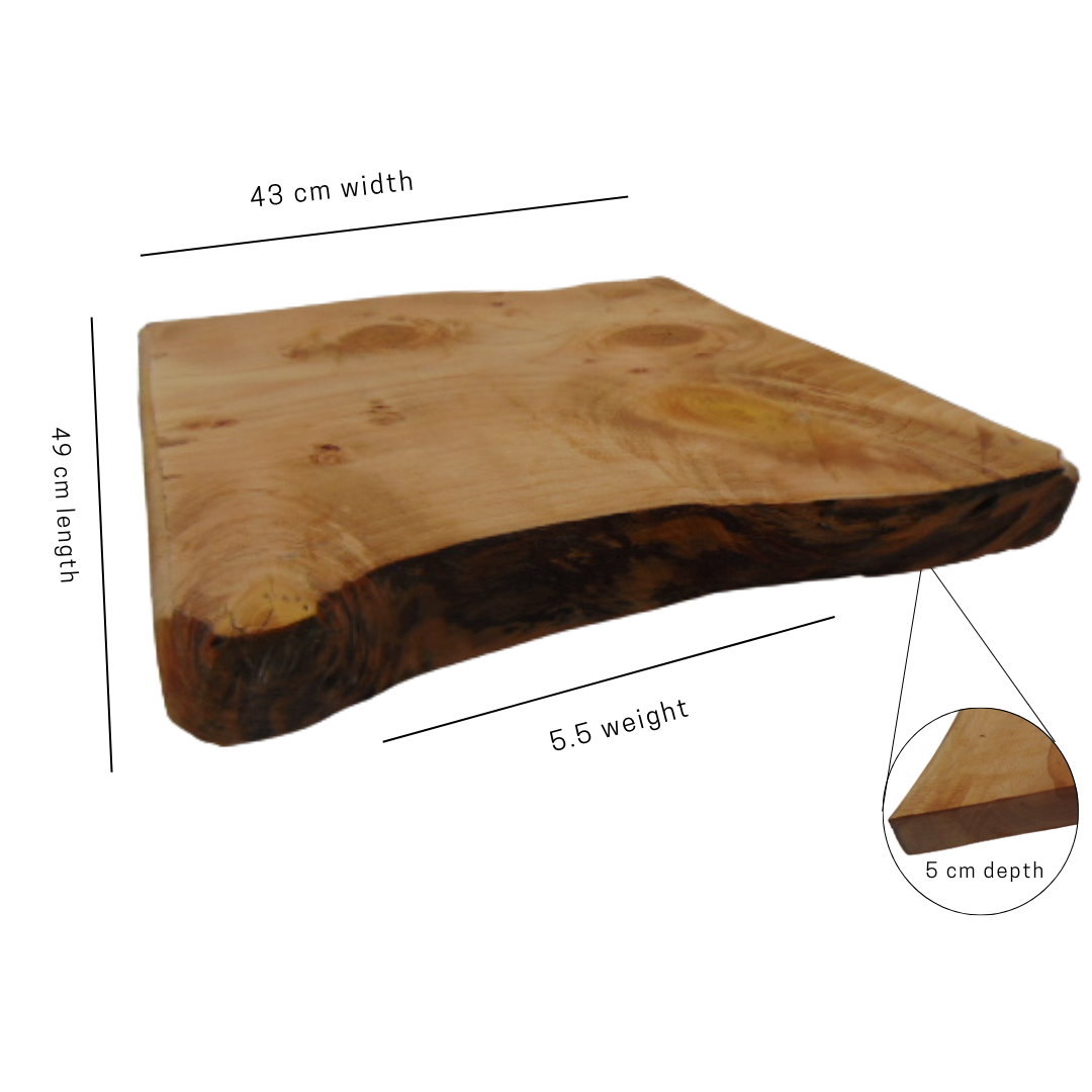 Large Old Englisg Beech Chopping board with live edges
