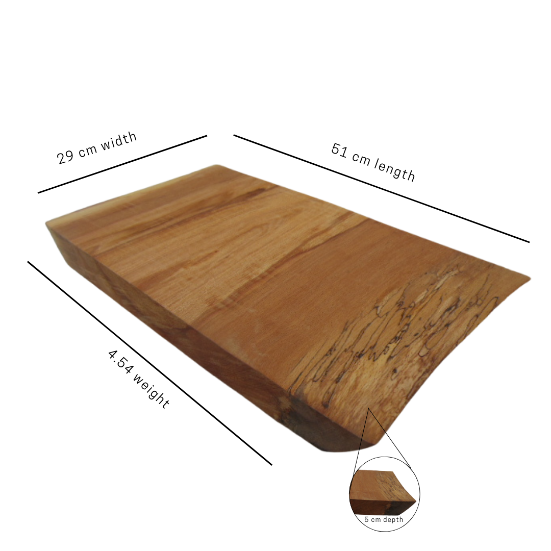Large live edge spalted English Beech chopping board