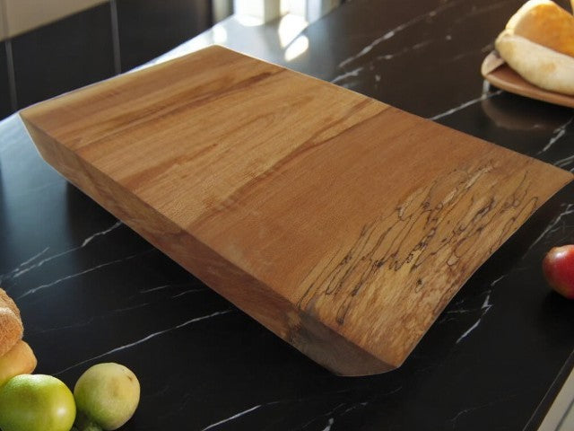 Large live edge spalted English Beech chopping board