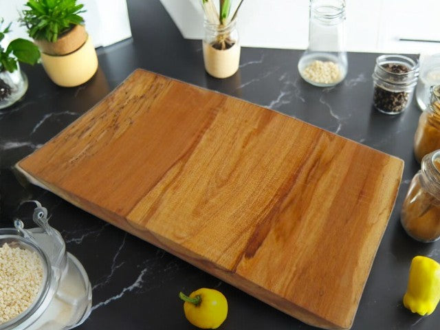 Large live edge spalted English Beech chopping board