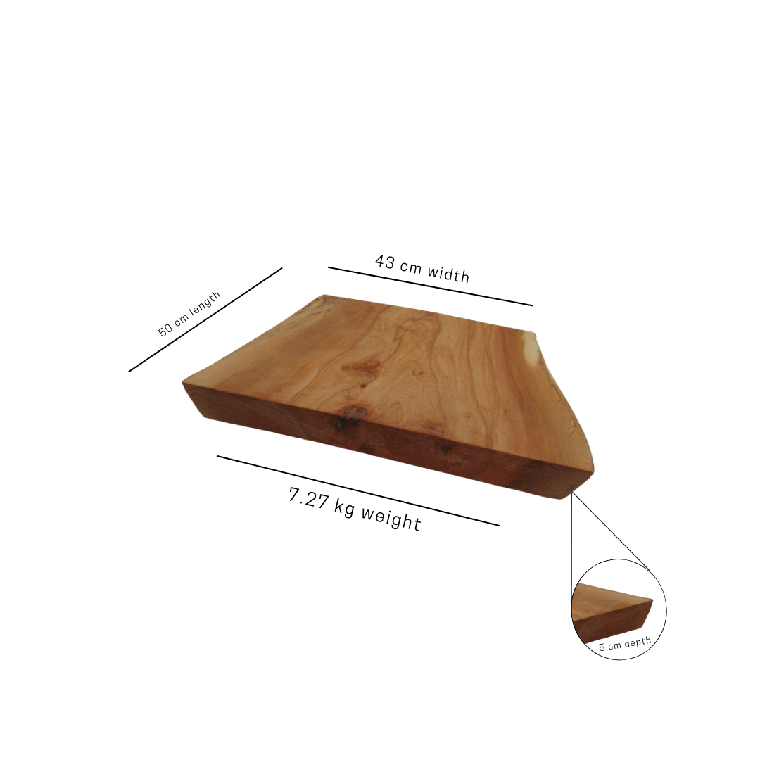 Rustic Live Edge Wooden Chopping Board