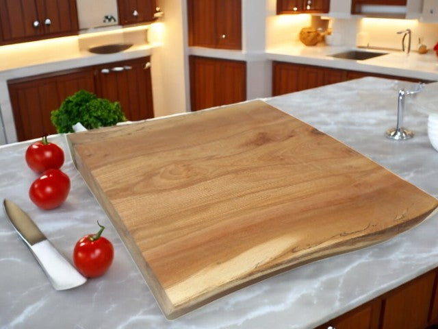 Rustic Live Edge Wooden Chopping Board