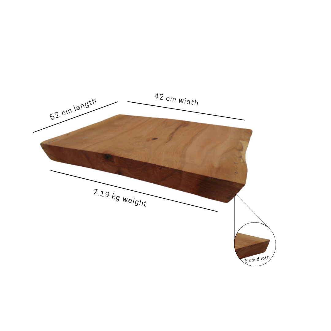 Thick Live Edge Wooden Chopping Board