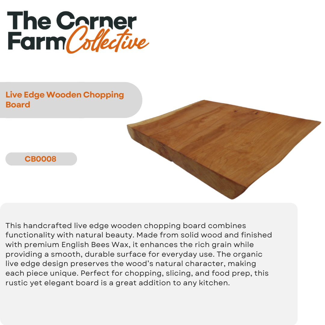 Live Edge Wooden Chopping Board