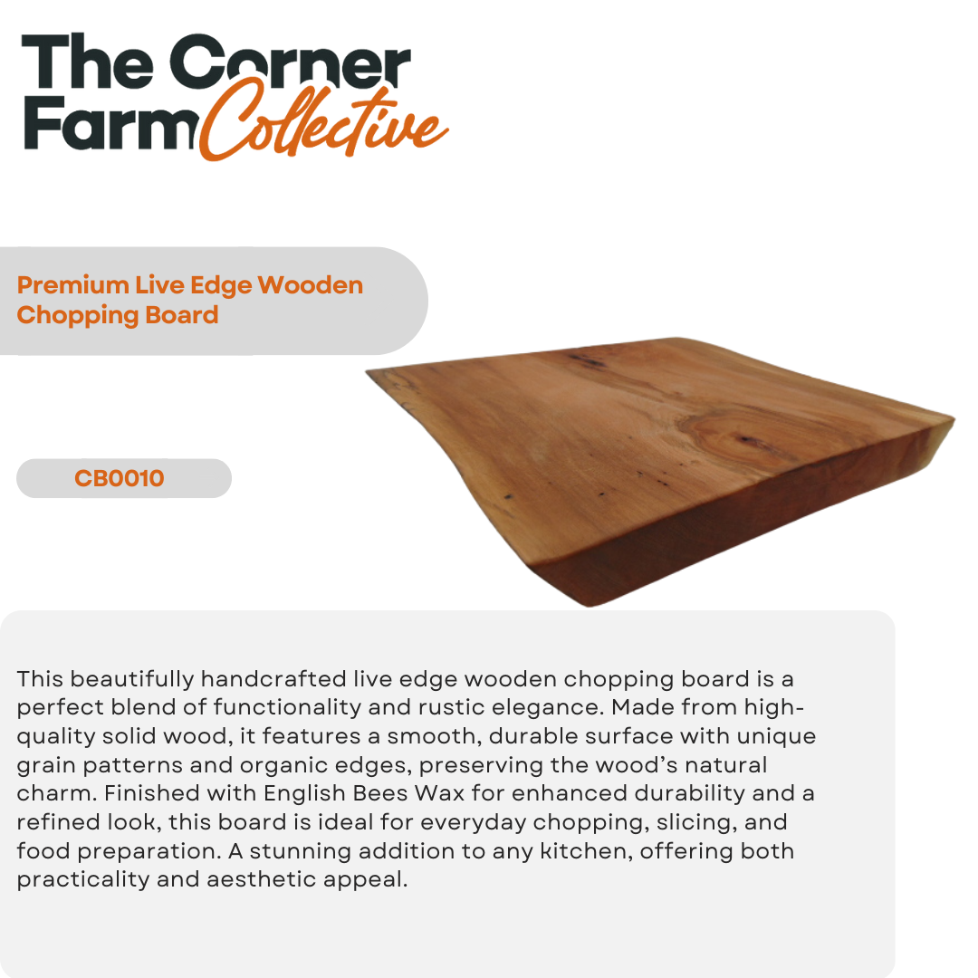 Premium Live Edge Wooden Chopping Board