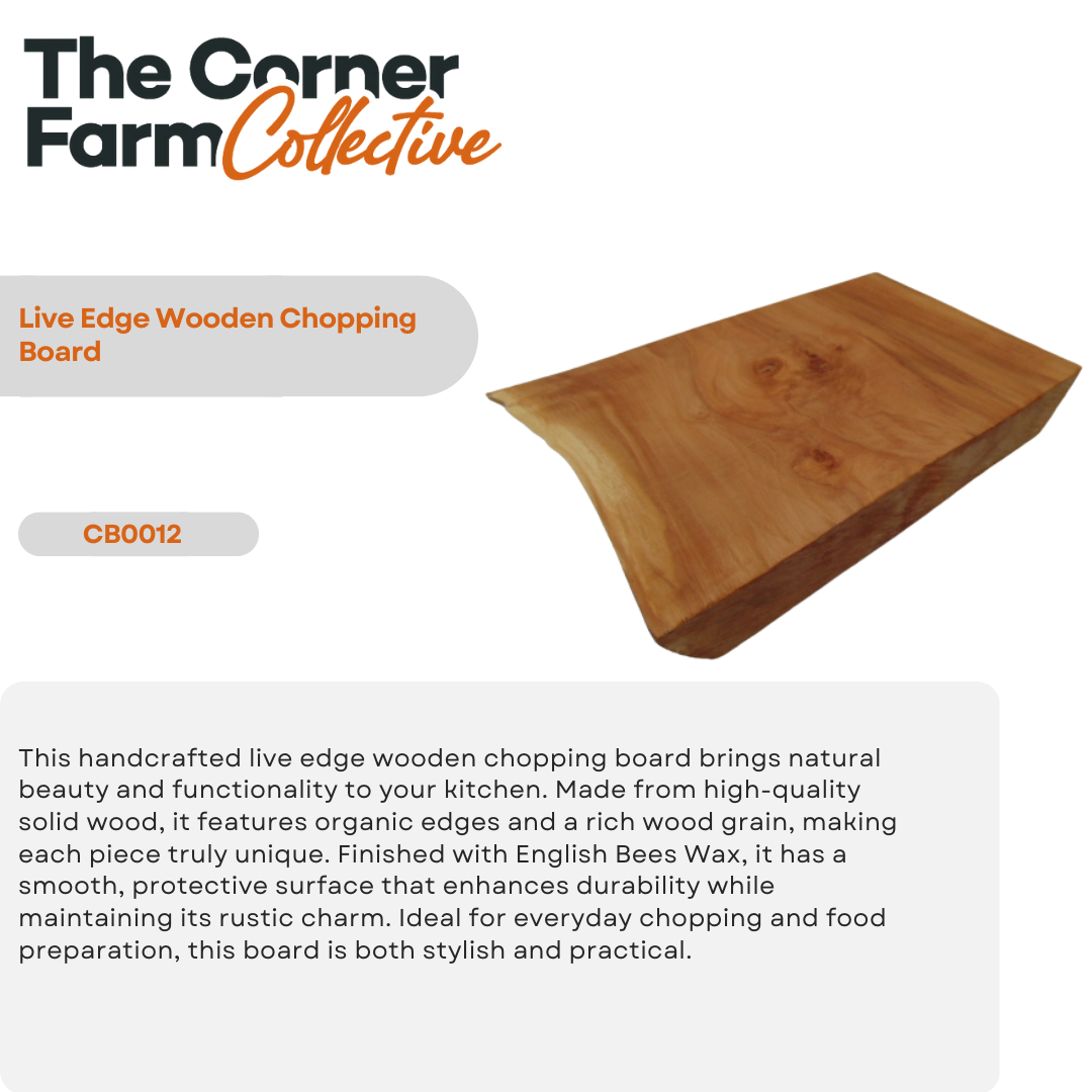Live Edge Wooden Chopping Board