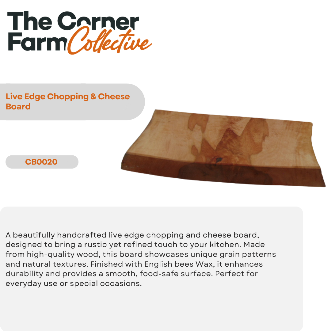 Live Edge Chopping & Cheese Board