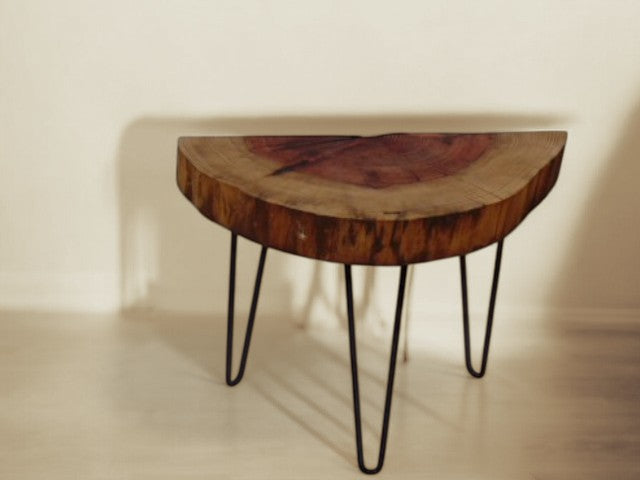 Half Moon English Redwood Consort Table