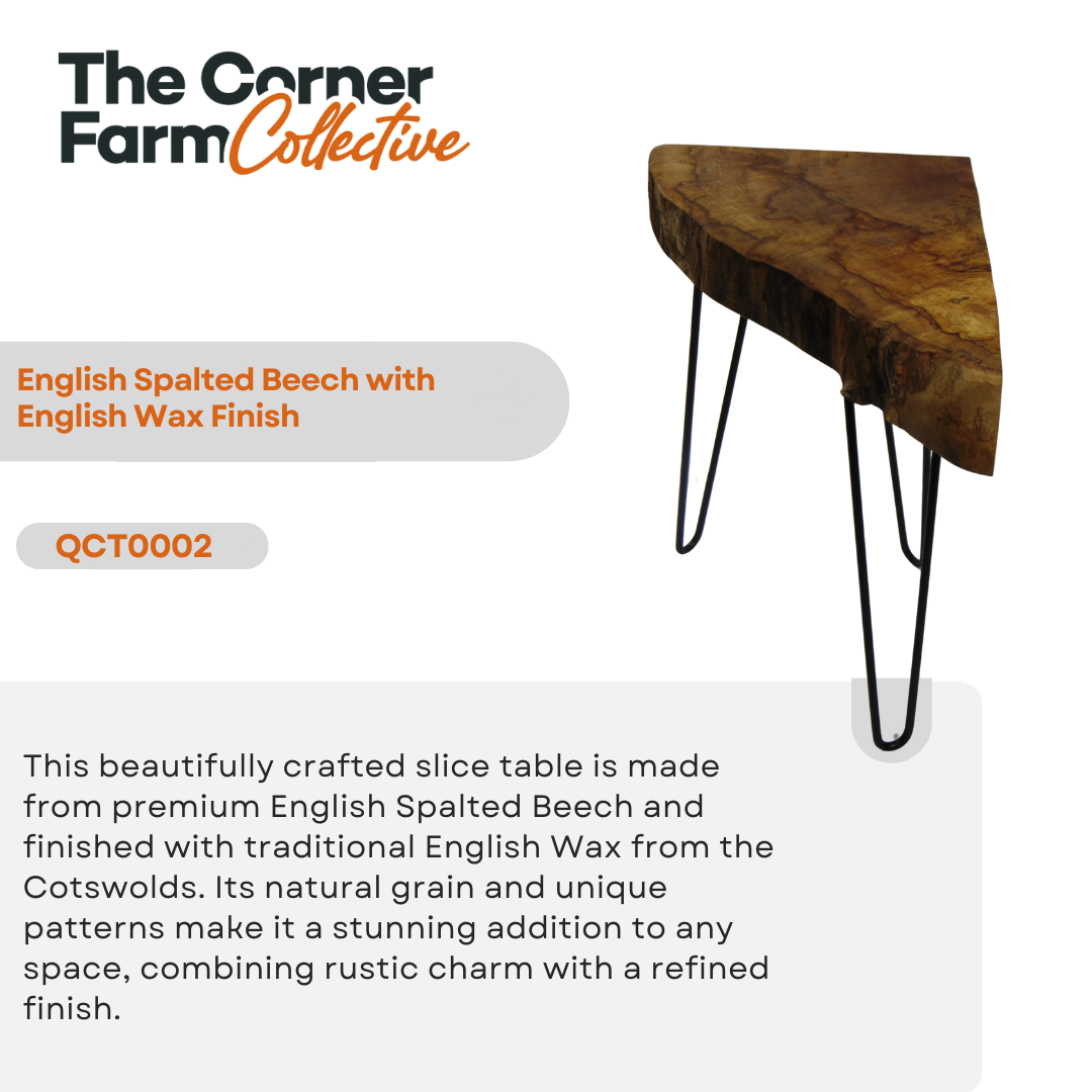 English Spalted Beech with English Wax Finish