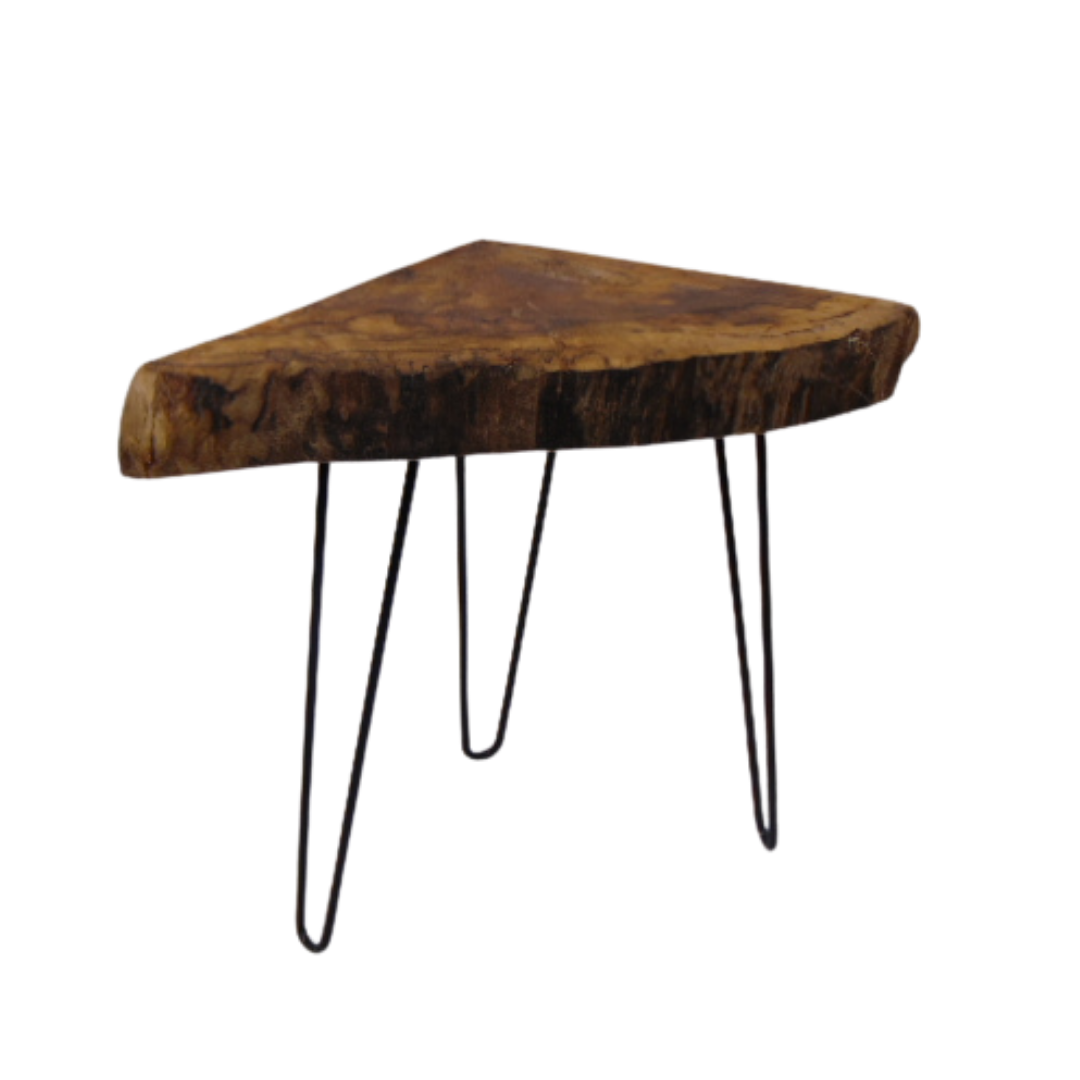 A beautiful Corner Table made from a Spalted piece of English Beech from Cambridgeshire
