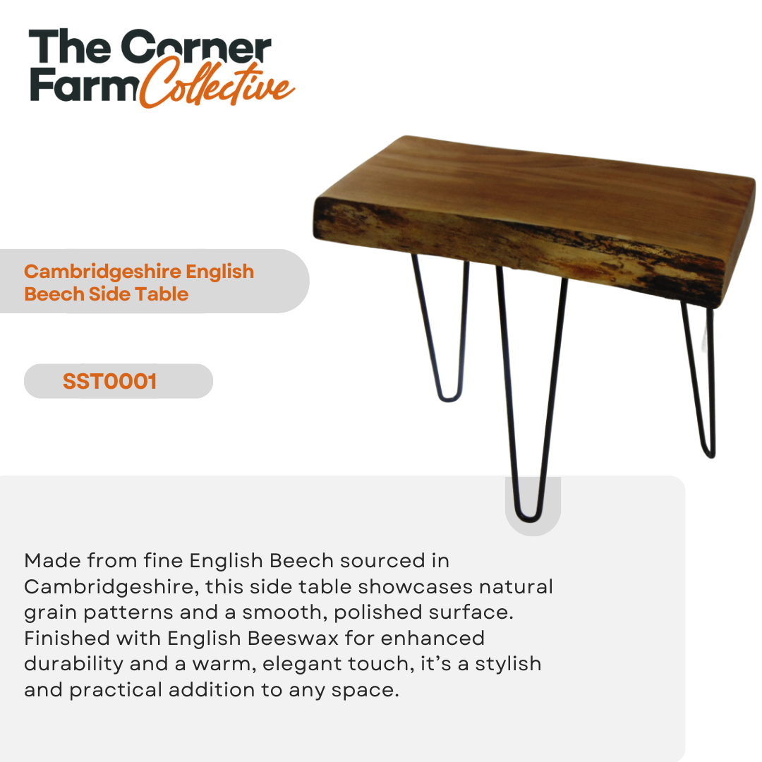 Cambridgeshire English Beech Side Table