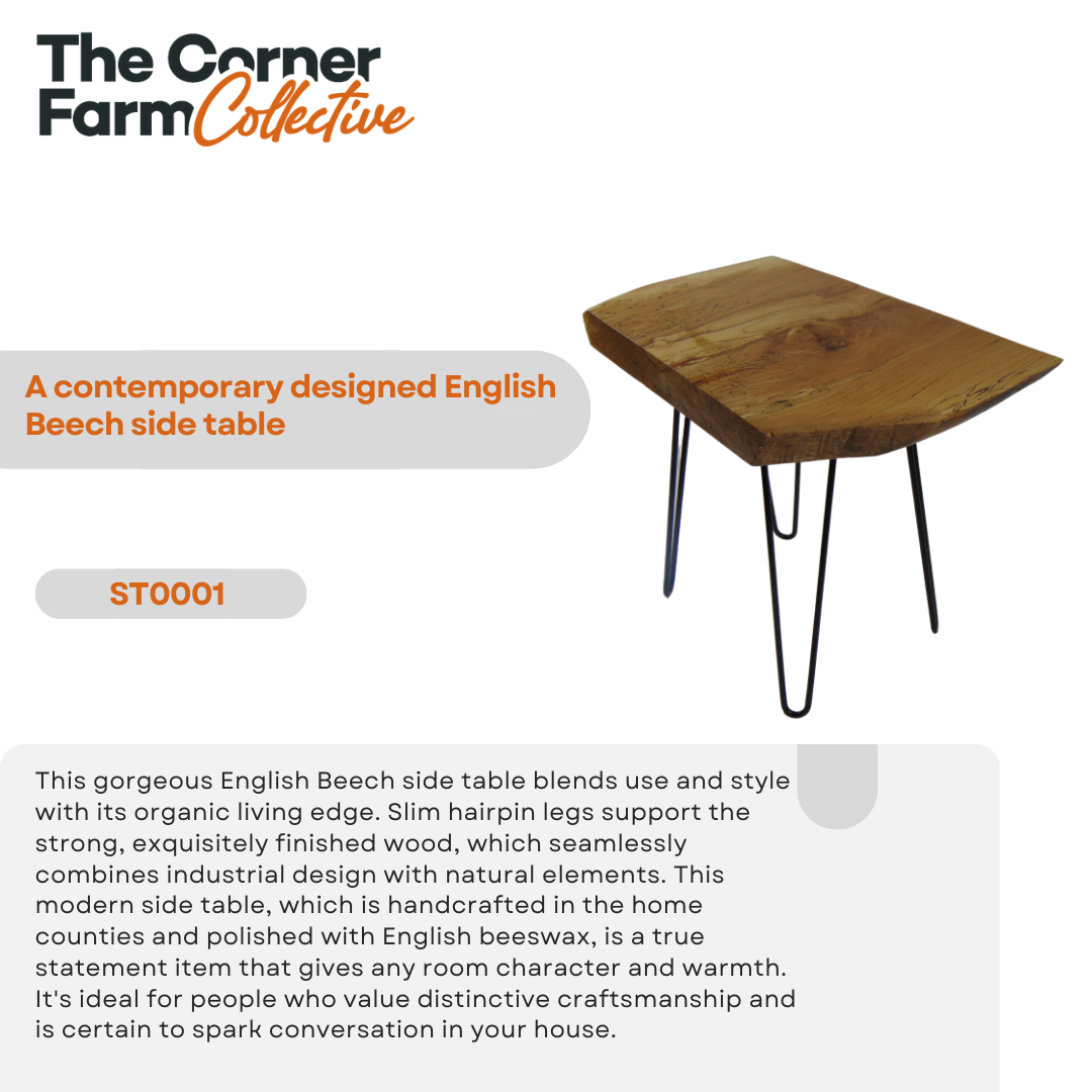 English Beech side table