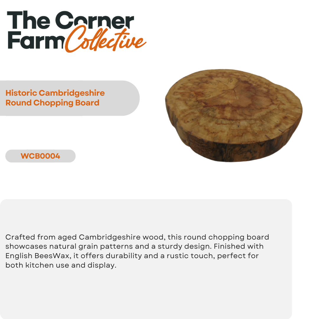 Historic Cambridgeshire Round Chopping Board