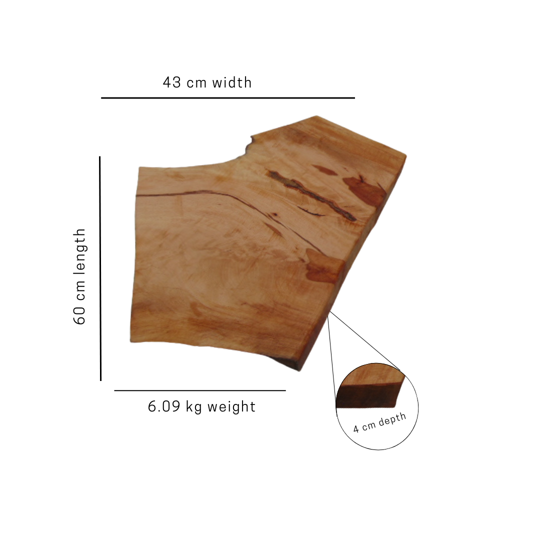 Historic Cambridgeshire Live Edge Chopping Board