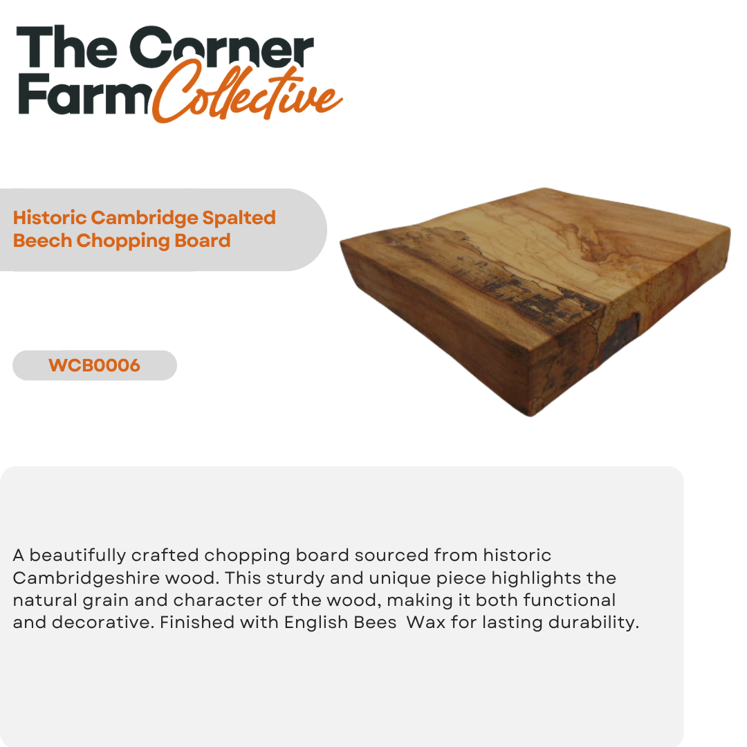 Historic Cambridge Spalted Beech Chopping Board