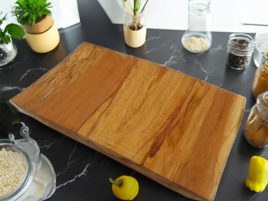 Large live edge spalted English Beech chopping board