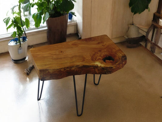 Handcrafted English Beech Table with Beeswax Finish